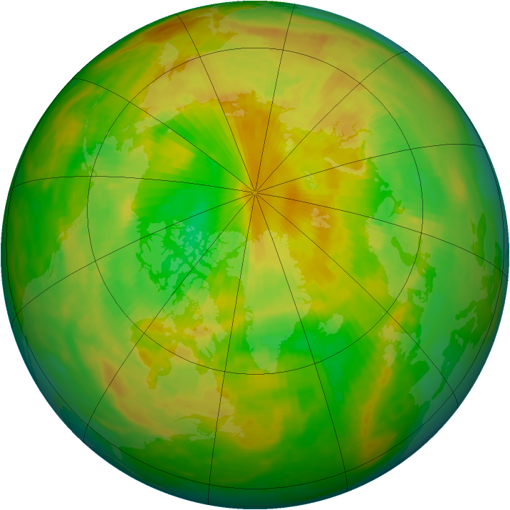 Arctic ozone map for 04 June 1983